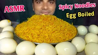 ASMR SPICY NOODLES HARD BOILED EGG EATING EATING CHALLANGE  MUKBANG ASMR Cpgeniuseating [upl. by Elfreda240]