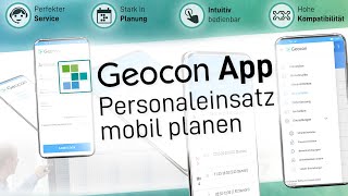 Dienstplan Online  Personaleinsatzplanung und Mobile Zeiterfassung  GeoconAPP [upl. by Nivle947]