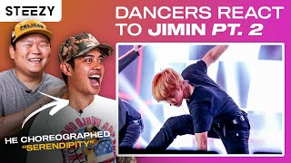 Dancers React To BTS Jimins Dancing Part 2 ft Brian Puspos  STEEZYCO [upl. by Elli]