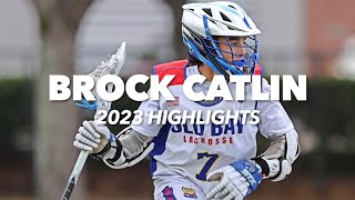 Brock Catlin Class of 2027 2023 Lacrosse Highlights [upl. by Nibbs]