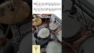 Nirvana  Scentless Apprentice  Drum Intro Fill with sheet music [upl. by Aziar]