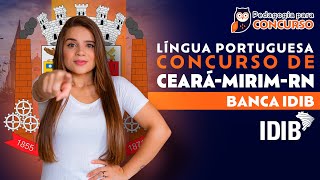 Língua Portuguesa  Concurso de CearáMirim  RN  Banca IDIB  Pedagogia para Concurso [upl. by Anidene]