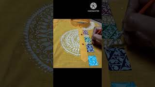 Unique hand painting panjabi designpart 2 [upl. by Eecats734]