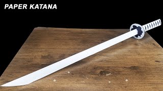 How to Make a Paper Katana Sword Japanese Samurai Sword DIY Origami [upl. by Akimak480]