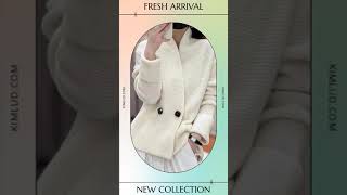 Korean Sweater Jackets Women Clothing Doublebreasted Temperament Sueter Mujer Loose Casual Knitt [upl. by Rubina]