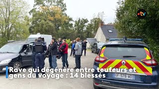 Rave qui dégénère entre teufeurs et gens du voyage  14 blessés [upl. by Bollen764]