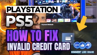 How To Fix Invalid Credit Card Information PlayStation 5 [upl. by Brock]