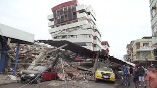 Los destrozos en Manabí epicentro del sismo en Ecuador [upl. by Prem]