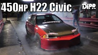 H22 All Motor Civic de 9 segundos quotLa Diablaquot  DIPR Vlogs [upl. by Nereids67]