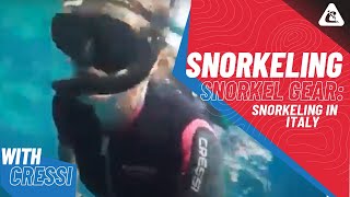 Snorkel Gear  Snorkeling in Italy with Cressi [upl. by Lola887]