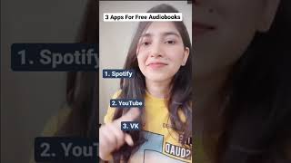 3 Apps for free Audiobooks  Monika Dewangan [upl. by Yenar]