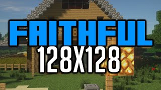 Faithful 128x128 Texture Pack Download amp Showcase [upl. by Whitver]