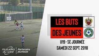 U19  les buts de Nice  CastelnauleCrès 22 [upl. by Elyrrad]