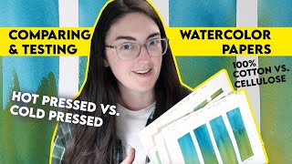 Geeking out about WATERCOLOR PAPER for almost an hour [upl. by Winonah]