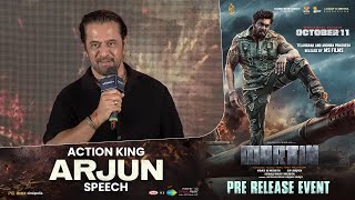 Action King Arjun Speech  Martin PreRelease Event  Dhruva Sarja  AP Arjun  Uday K Mehta [upl. by Humberto]