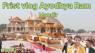 MY FIRST VLOG 2024😍  MY FIRST VLOG ON  YOUTUBE Rajesh minivlogsfristvlogayodhyarammandir [upl. by Lisabet69]