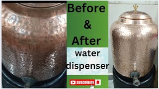 Copper Water Dispenser cleaning  Daily Routine Sravaniekkativlogs [upl. by Ahsitauq]