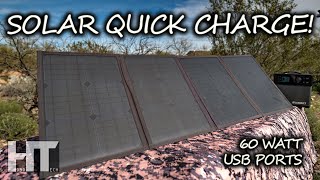 UNLIMITED Charging Options SUAOKI 100 Watt Portable Folding Solar Panel Review [upl. by Grier]