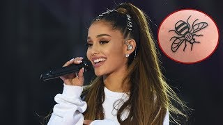 Ariana Grande Se Tatúa en Honor a Víctimas y Continuará Con Gira [upl. by Goddart670]