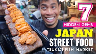 Tsukiji Fish Market New amp Hidden Gems Japanese Street Food [upl. by Giacinta]