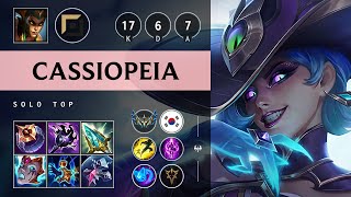 Cassiopeia Top vs Aurora Legendary  KR Challenger Patch 1421 [upl. by Tuck]