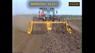 Sod peat windrowing MeriPeat KA40 T [upl. by Eenaej]