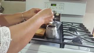 Como preparar capuchino con greca casera homemadebyjoanny [upl. by Meryl]