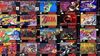 All Super Nintendo SNES Games in One Video [upl. by Amie21]