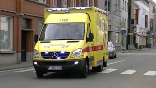 Kortrijk Ambulance Brandweer Wevelgem [upl. by Iinde]