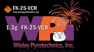 Wisley Pyrotechnics Inc FK25VCR 25 shot 13g firework [upl. by Lowis]