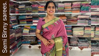 Semi Binny sarees  Apavaranam 6 November 2024 [upl. by Eslud]