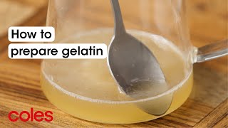 How To Use Gelatine Powder  Back to Basics  Coles [upl. by Parcel]