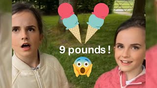 Ice cream twins inflation viral video  Emma Watson look alike [upl. by Namlak]