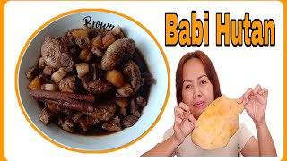 Wild Boar  Babi Hutan Masak Kicap [upl. by Ysle]