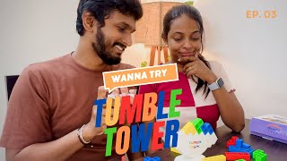 Ultimate Couple Tumble Tower Challenge  Who Will Topple the Tower 🧩🧱 game4two boardgame [upl. by Cynera]