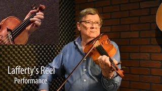 Laffertys Reel  Trad Irish Fiddle Lesson by Kevin Burke [upl. by Blunk]