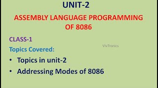 Addressing Modes of 8086 microprocessor  MPMC UNIT21 [upl. by Soluk]