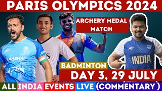 🔴Day 3  Paris Olympics 2024  Shooting amp Archery Medal Matches  Olympics 2024 Live paris2024 [upl. by Anehsuc]