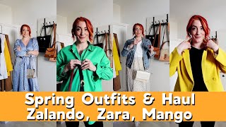 Spring Outfits amp Haul 2022 – NEW IN FASHION im Frühling Try On Zara amp Zalando  Sabrina Sterntal [upl. by Anaahs267]