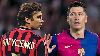 LEWANDOWSKI vs SHEVCHENKO WHO IS BETTER shorts short lewandowski shevchenko shortshelf [upl. by Rehttam731]