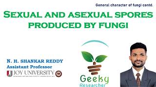 Lec 8 Sexual and Asexual Spores Produced by Fungi  Plant Pathology  BScMSc Agriculture [upl. by Lacsap]