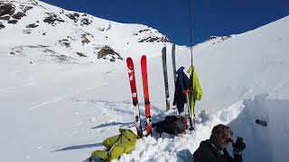 20240319 Haute Tarentaise  Davie Altitude 2630 m  exposition Nord Test nivologique [upl. by Jocelyne]