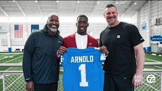 Lions Terrion Arnold gets surprise video call from longtime friend at rookie minicamp [upl. by Gould]