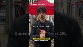 Les jeunes insoumis·es se mobilisent pour le repas crous à 1 euros [upl. by Falda230]