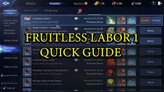 MIR 4  FRUITLESS LABOR 1  REQUEST MISSION QUICK GUIDE [upl. by Farman]