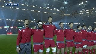 Welsh National Anthem Wales v England 06th Feb 2015 [upl. by Reinaldos]