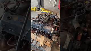 Big Block Ford 429 first fire up after 20 years On a pallet [upl. by Irrem]