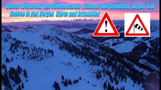 Bunter Wettermix Sonnenschein  Schauern und Gewittern  Regen  Schnee in den Bergen [upl. by Gwenneth]