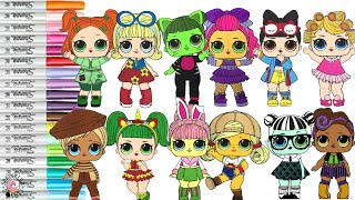 LOL Surprise Makeover Coloring Book Compilation Disney Princess Teen Titans DC Super Hero Shopkins [upl. by Lebiram]