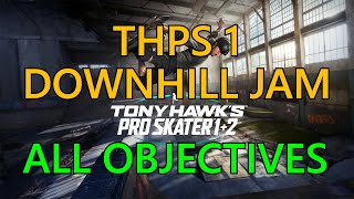 Tony Hawks Pro Skater 12 All Objectives In Downhill Jam [upl. by Ver72]